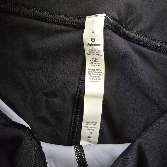 Lululemon Sweat & Repeat Tight *28" Black / Serigraph Starlight Black Multi - Picture 8 of 8